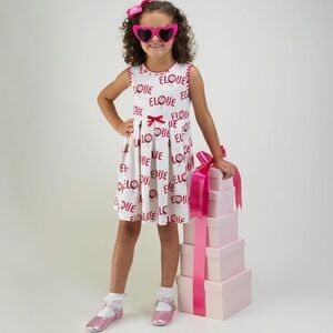 RACHEL RILEY Girls' Eloise Logo Jersey Dress